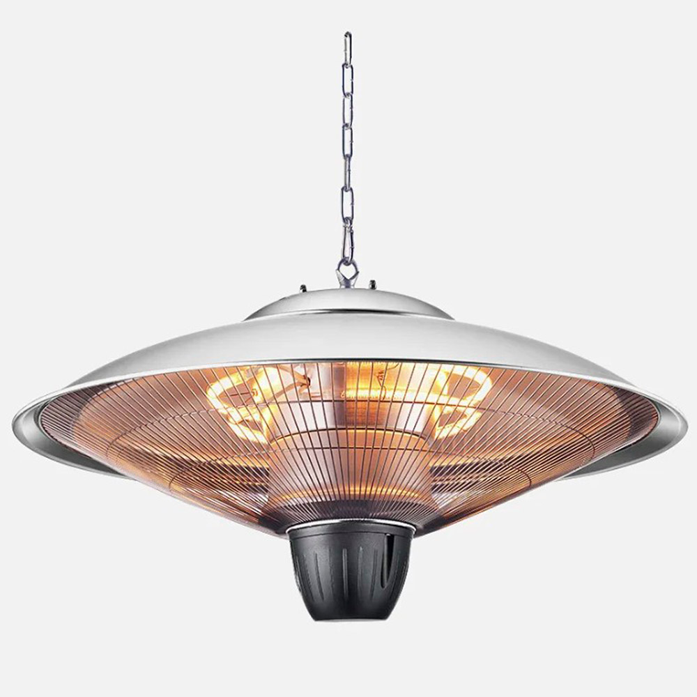 Calefactor Exterior Koel 2000w Plata Colgante Ip34 100x60x60 cm