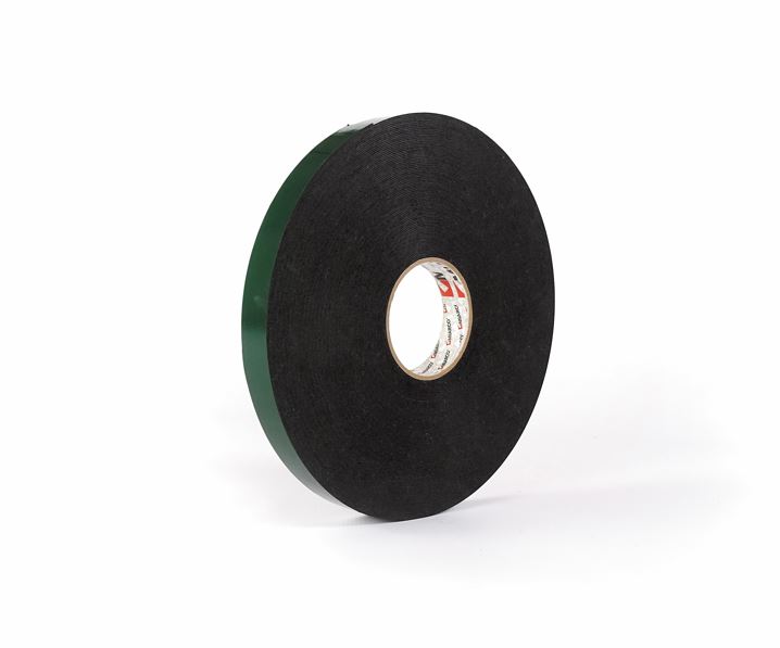 Cinta adhesiva doble cara espuma negra 19mmx50m