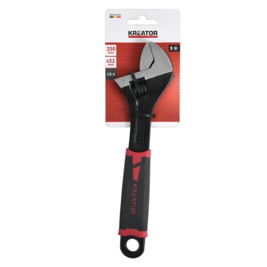 Llave Ajustable Moleta Central Cr-V 250mm.