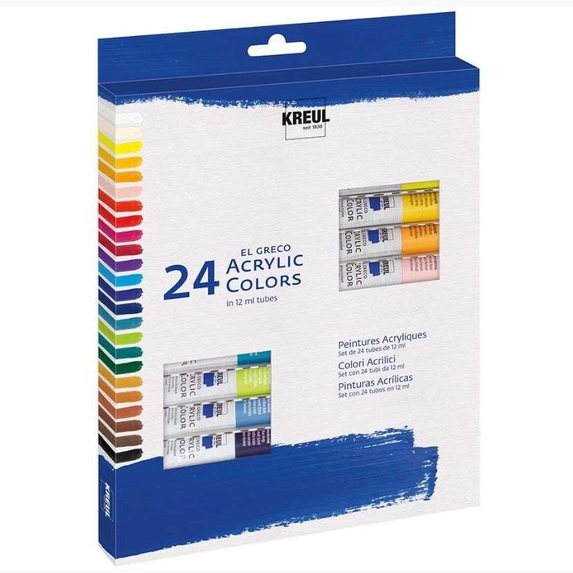 Pintura el Greco Acrílica 24u 12ml
