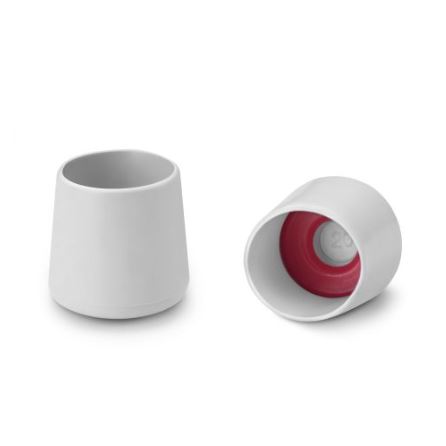 Contera Exterior con Arandela Blanco 10mm (4u)