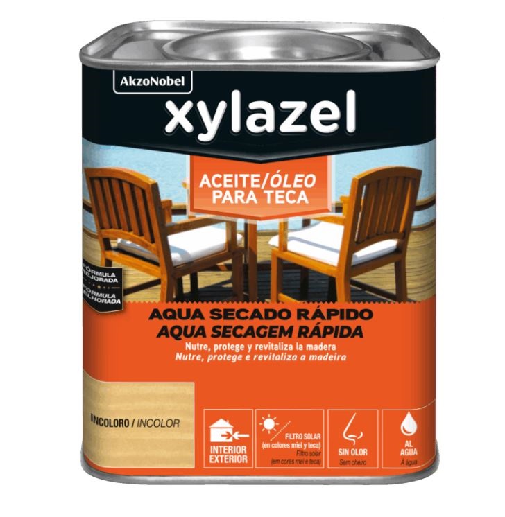 Xylazel Aceite Teca Agua Incoloro 0,750 L