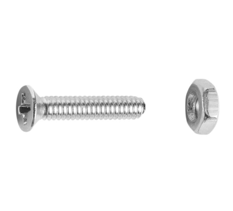 Tornillo - Tuerca Cabeza Plana Fresada Inox M3x16 A2 Ph 7046 (16u.)