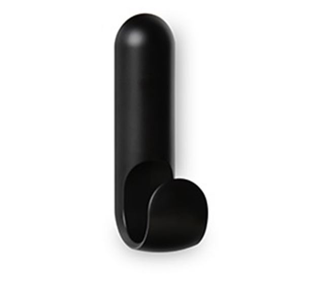 Colgador Adhesivo Atlas Negro 111x31x42 mm.