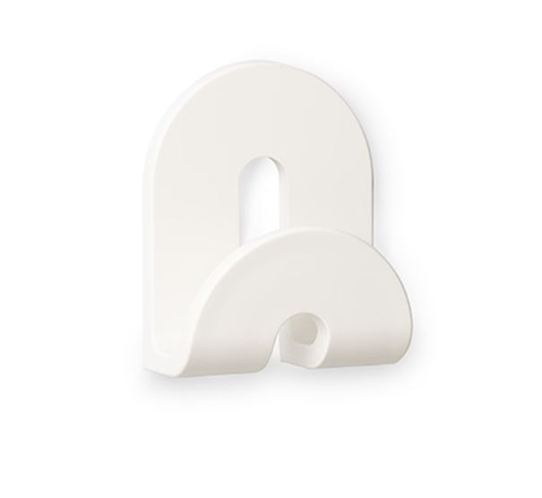 Colgador Adhesivo Calma Blanco 80x64x36 mm.
