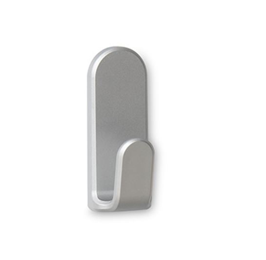 Colgador adhesivo Taga cromo mate 65 x 25 x 25 mm (2 uds.)