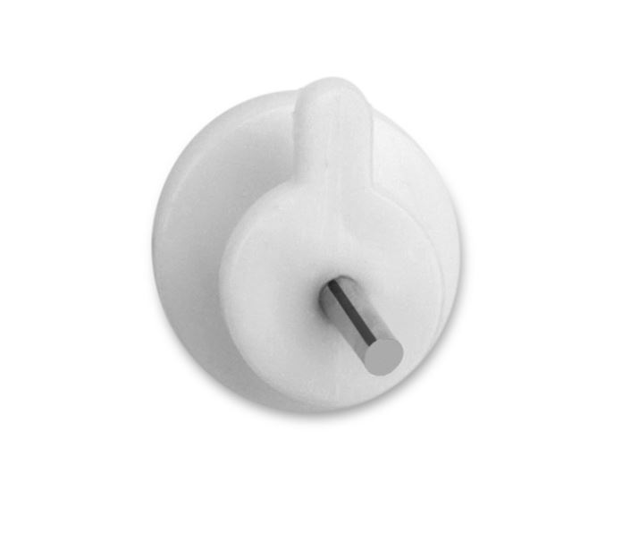 Colgador de pared blanco 10 x 10 x 16 mm. (10u.)