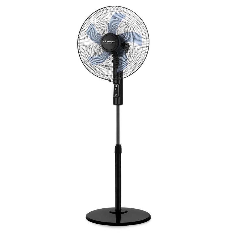 Ventilador de Pie 40cm Negro 45 W. 3 Aspas. 3 Velocidades