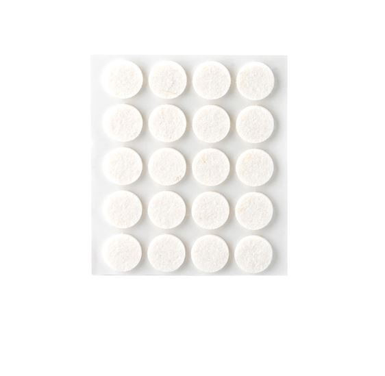 Fieltro Lana Adhesivo Blanco 3x17 mm. (20u.)