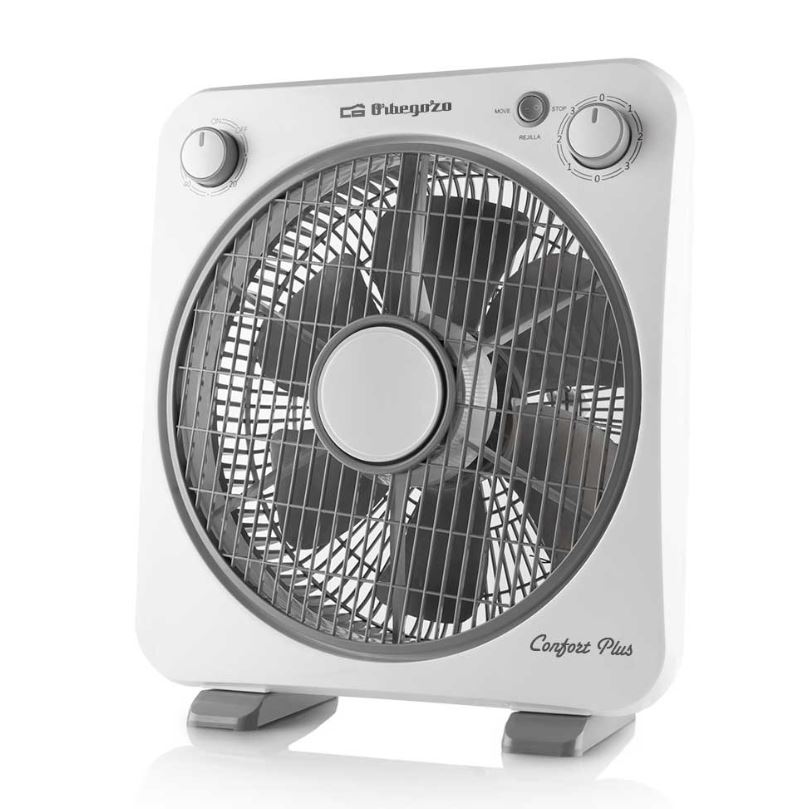 Ventilador Box Fan 45w 30cm Silencioso / Temporizador