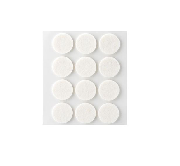 Fieltro Lana Adhesivo Blanco 3x22 mm. (12u.)