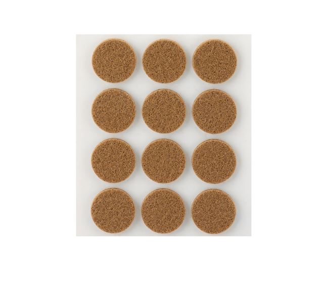 Fieltro Sintético Adhesivo Marrón 3 x 22 mm. (12u.)