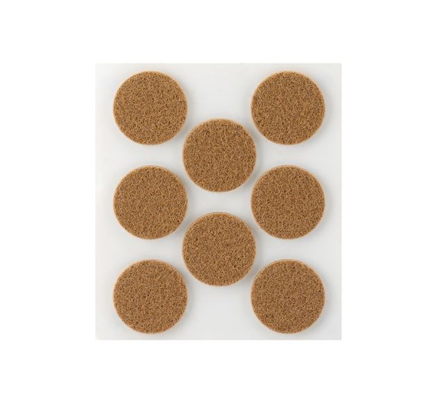 Fieltro Sintético Adhesivo Marrón  3 x 27 mm. (8u.)