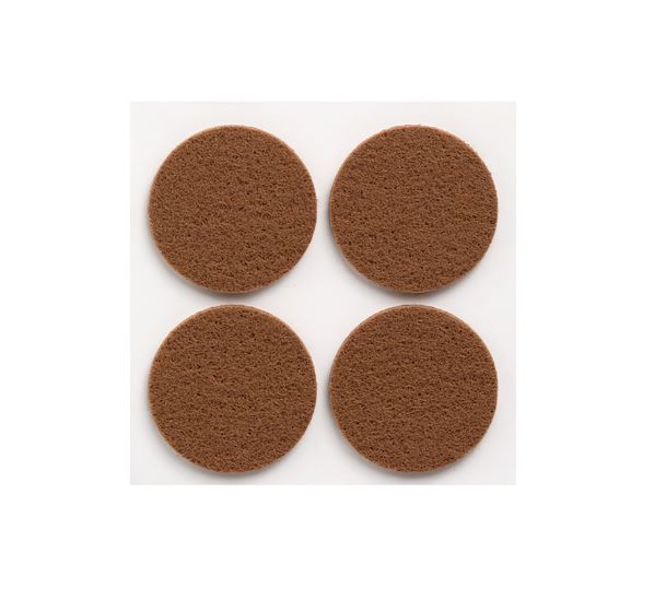 Fieltro Sintético Adhesivo Marrón 3 x 38 mm. (4u.)