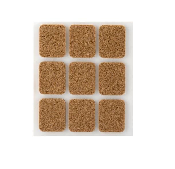 Fieltro Sintético Adhesivo Marrón 3x29x23 mm. (9u.)