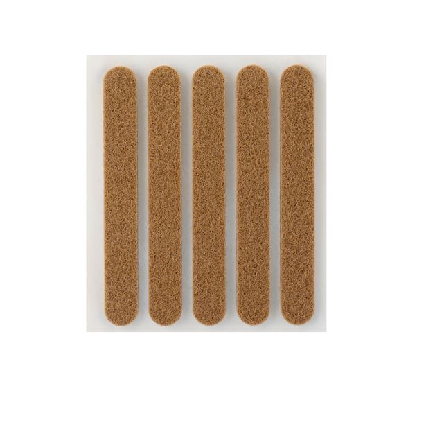 Fieltro Sintético Adhesivo Marrón 3x95x12 mm. (5u.)