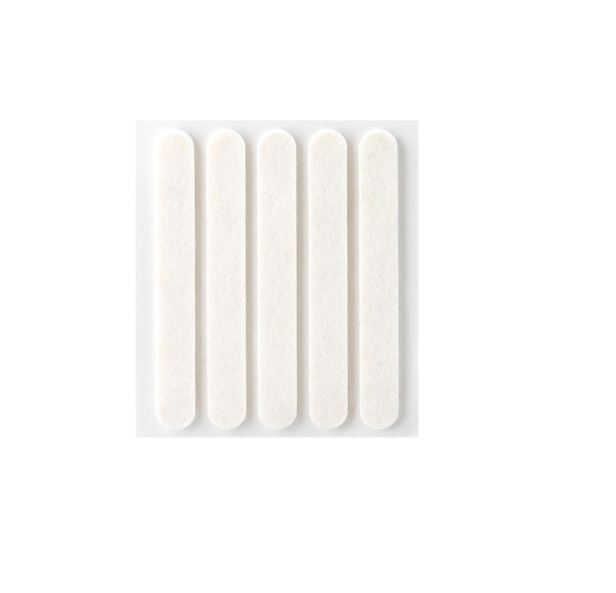 Fieltro Adhesivo Blanco 3x95x12 mm. (5u.)