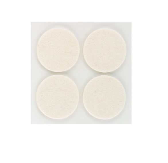 Fieltro Lana Adhesivo Blanco 3x38x38 mm. (4u.)