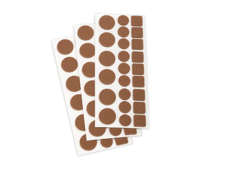 Fieltro Sintético Adhesivo Marrón Multifigura (bolsa 3 conjuntos)