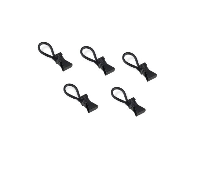 Pinza para Colgar Paños Negro 51x15x13mm. (5u.)