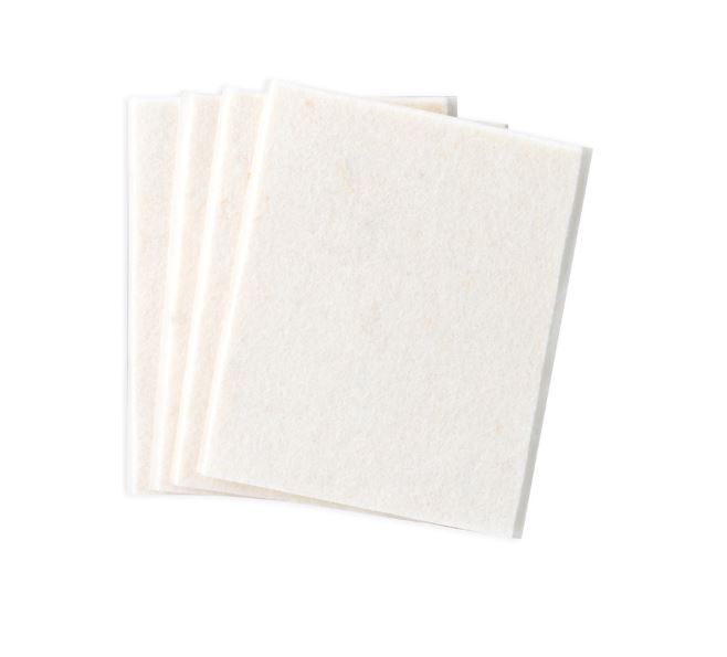 Fieltro Lana Adhesivo Blanco 3x100x85 mm. (4u.)