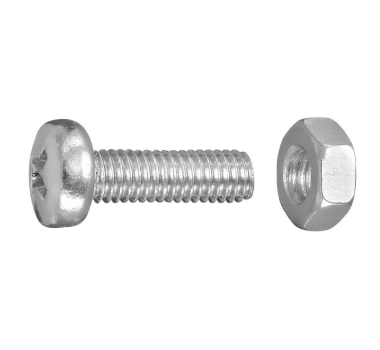 Tornillo - Tuerca Cabeza gota sebo Inox. M6x10 A2 Ph 7045 (12u.)