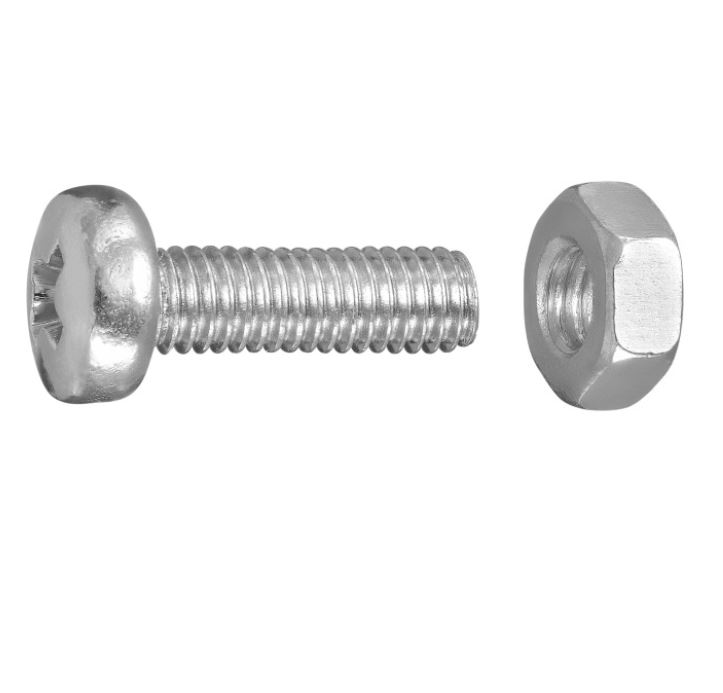 Tornillo - Tuerca Cabeza gota sebo M5x25 Ph (8u.)
