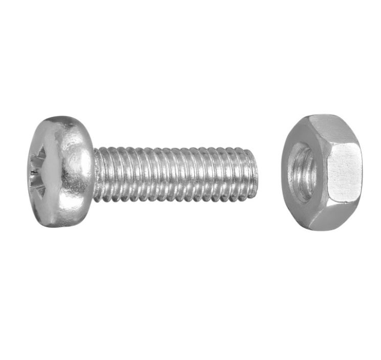 Tornillo - tuerca cabeza gota sebo Inox. M5x40 A2 Ph 7045 M.M. (6u.)