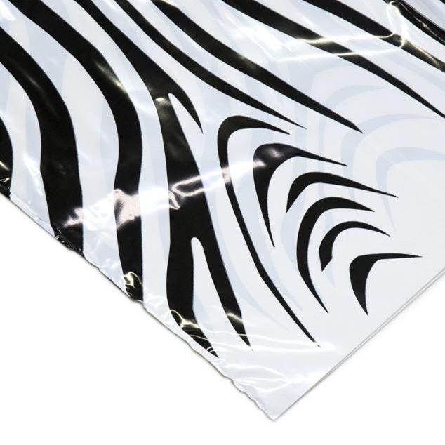 Bolsa Polietileno estampada cebra 60x100cm (10u.)