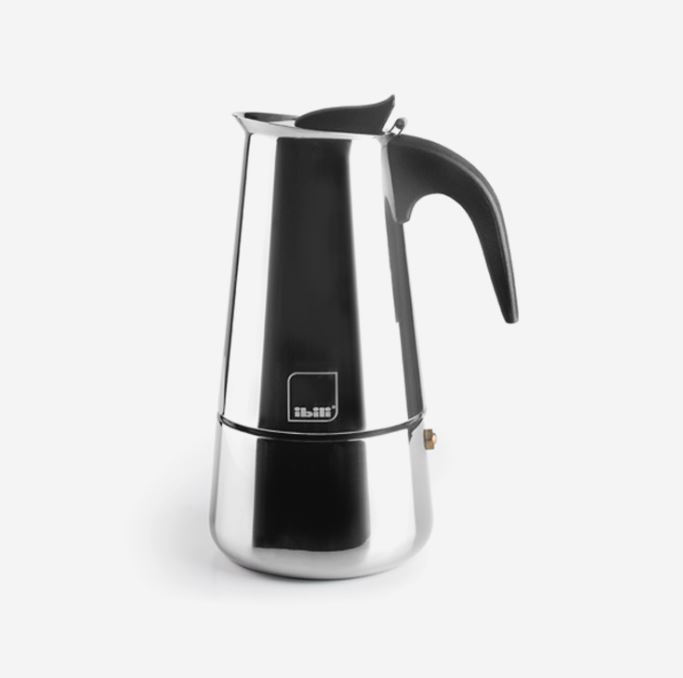 Cafetera Express Moka 4 tazas. Asa de Baquelita