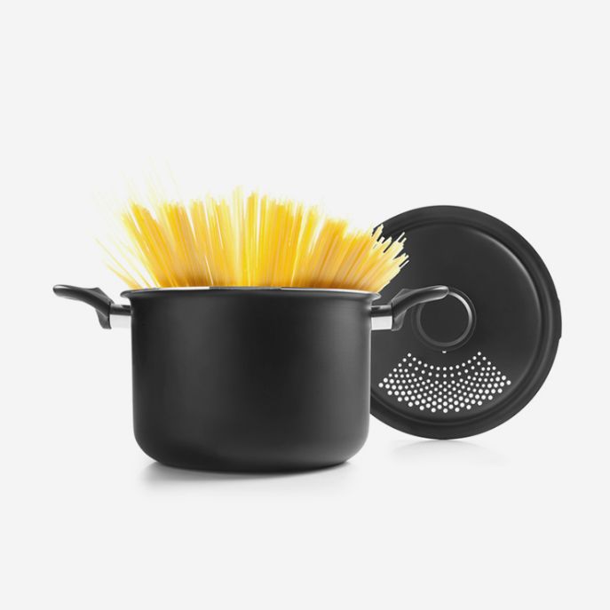 Olla Pasta con Tapa Coladora 22cm. 5,6l.