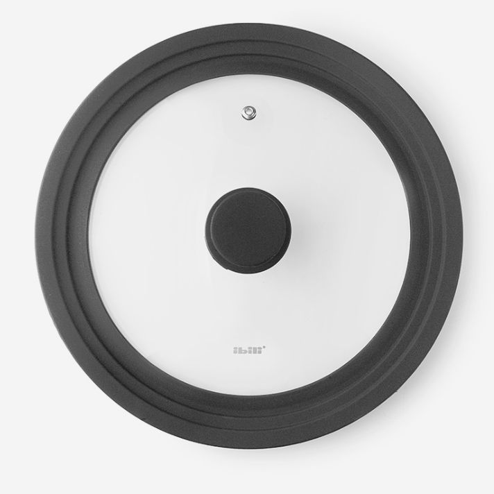 Tapa de cristal con borde de Silicona Adaptable 24+26+28cm.