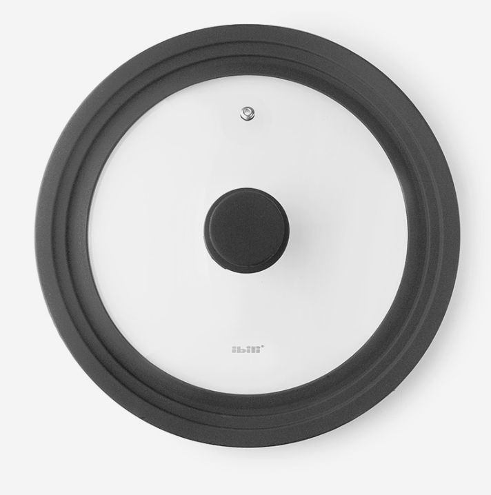 Tapa de cristal con borde de Silicona Adaptable 28+30+32cm.