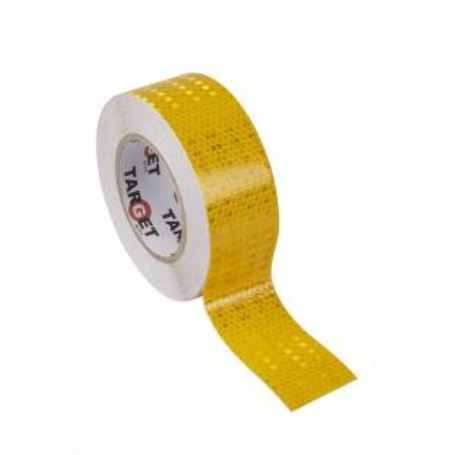 Cinta adhesiva Reflectante Amarilla 50mm x 33 metros