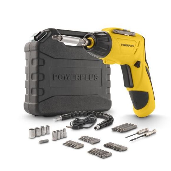 Atornillador 4vc/Batería 1.3ah Cable de Carga - 47 Accesorios Maletín