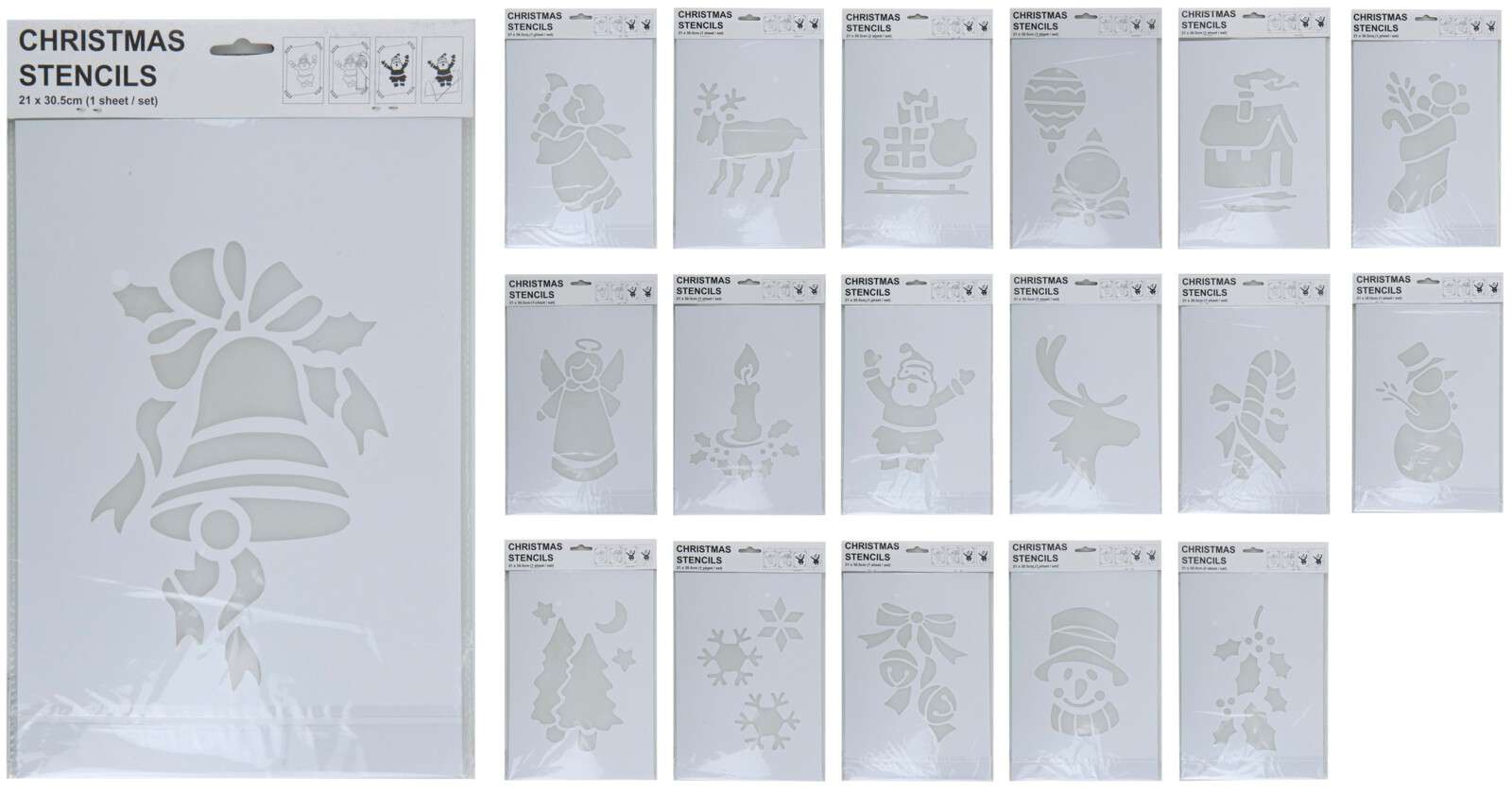 Plantilla de Navidad 35cm.