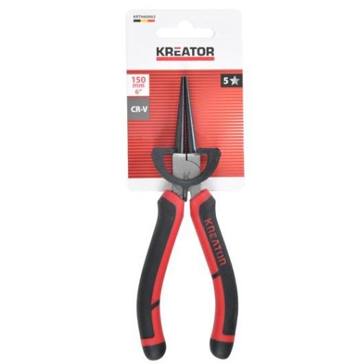 Alicate Punta Redonda 150mm. Mango de Goma