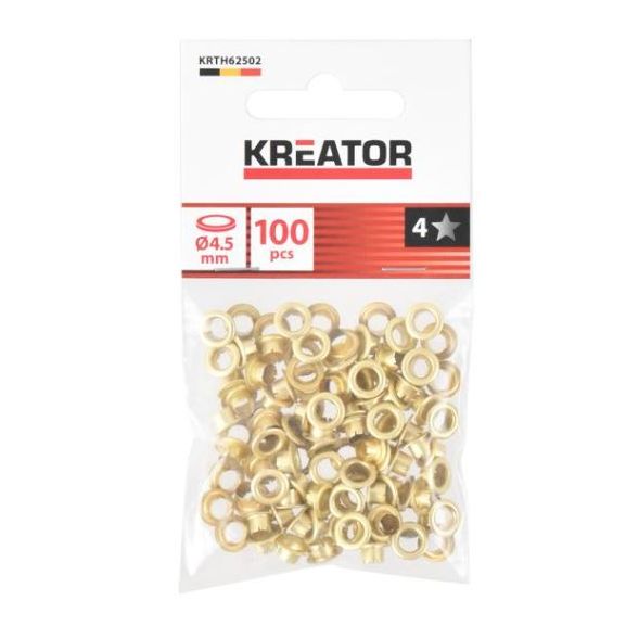 Ojales de Latón 4mm. Bolsa de 100u.