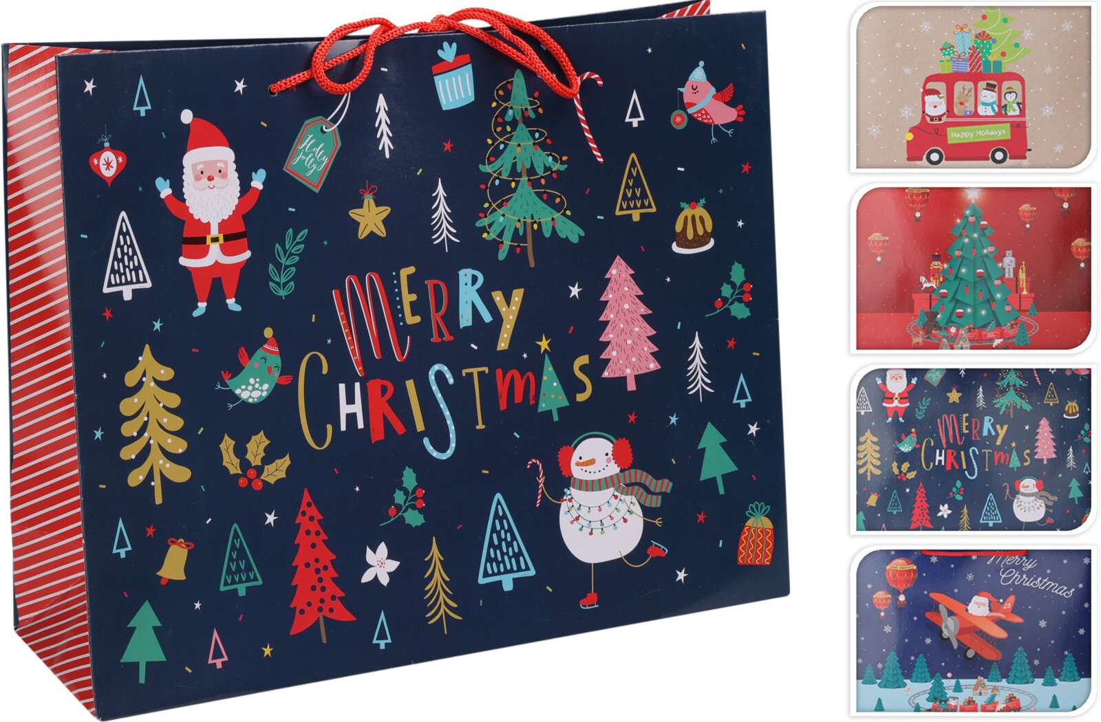 Bolsa Regalo Navidad Medium 4 Colores Surtidos