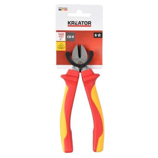 Alicate Aislado Corte Diagonal Reforzado 100v-Vde 180mm