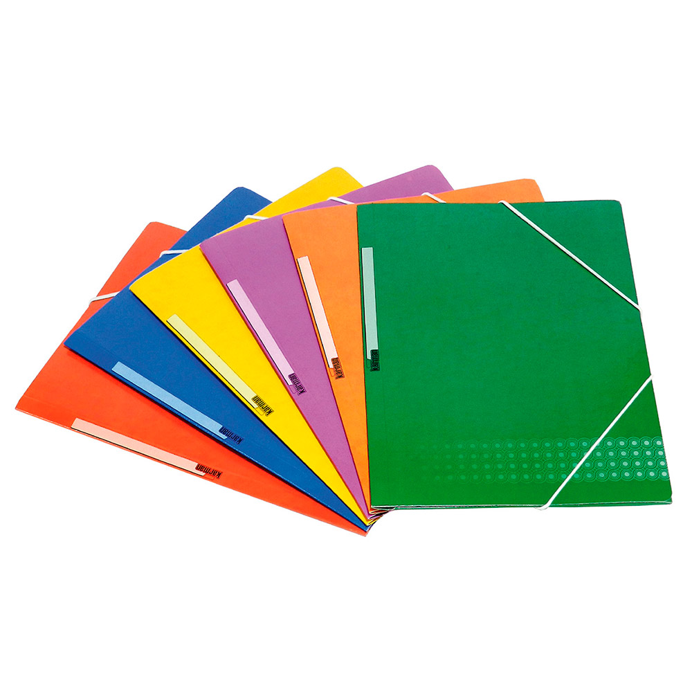 Carpeta Solapas Folio Plastificada Nº6 Kuatro Verde