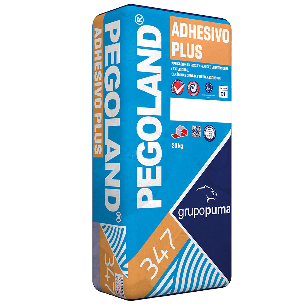 Cemento Cola Pegoland Plus C1T Blanco - 25 kg
