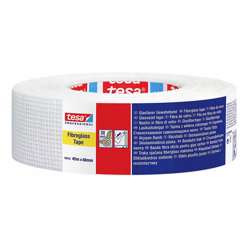 Cinta Adhesiva Fibra Vidrio 45 m x 48 mm 60100