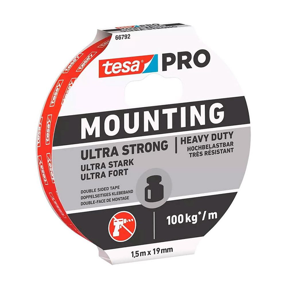 Cinta Mounting Pro Ultra Strong 1,5 m x 19 mm 66792