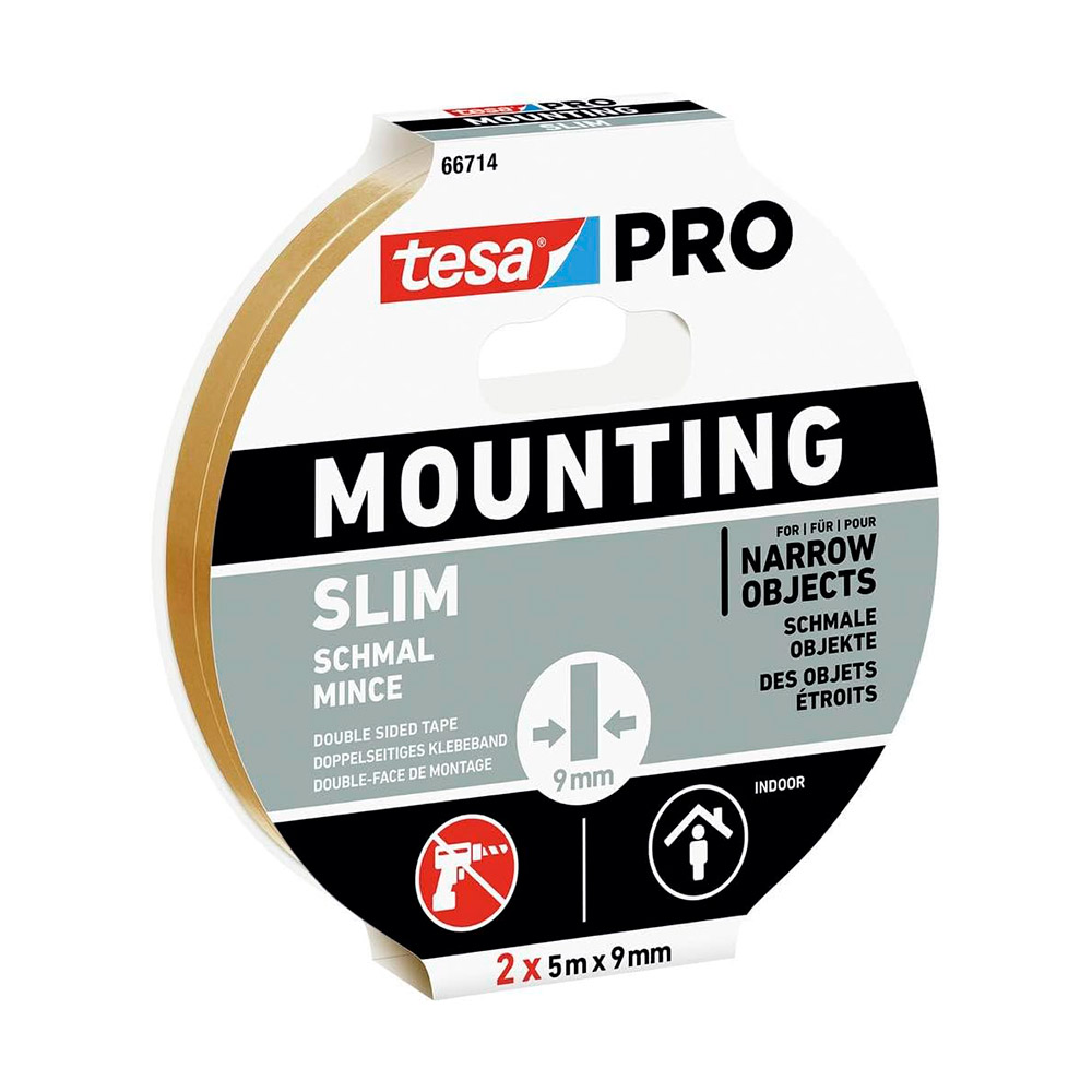 Cinta Mounting Pro Slim 5 m x 9 mm (2 uds.) 66714