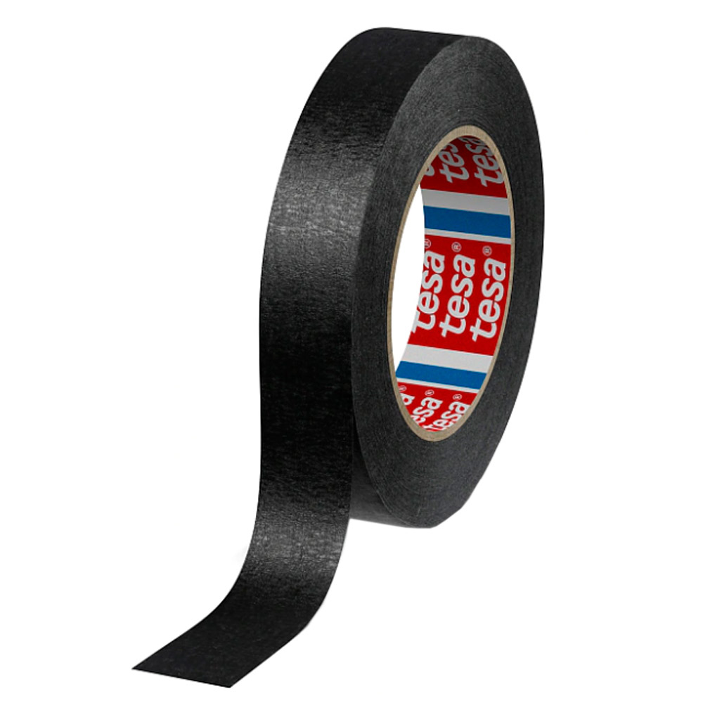 Cinta Tesakrepp Papel Rugosa Negro 19 mm x 50 m Rollo