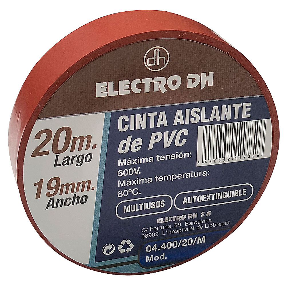 Cinta Aislante Marrón 20 m