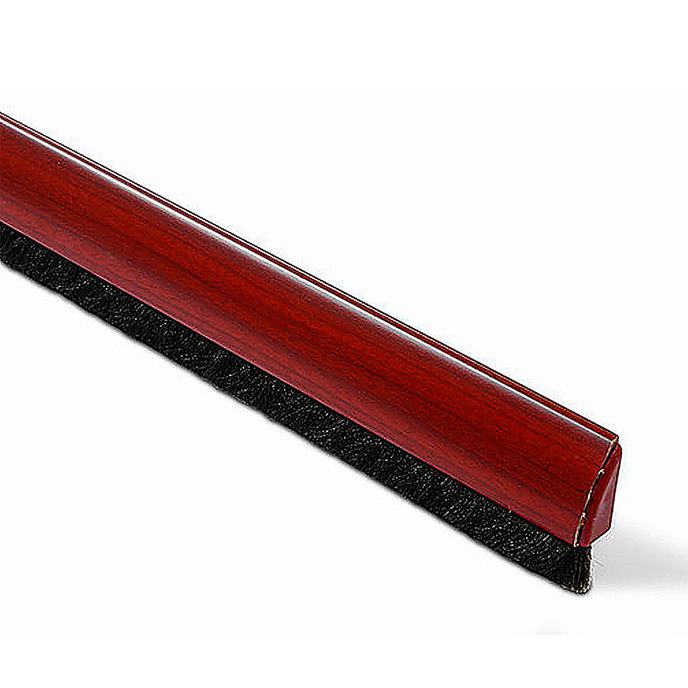 Burlete bajo puerta PVC flexible marrón con fieltro 50mm 1mt