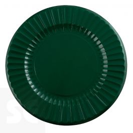 Bajo platos esmaltados verde agua