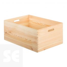 Caja madera de pino macizo y chapa rectangular Manualidades 2